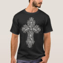 Search for gothic cross tshirts Skull