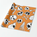 Search for bones wrapping paper Pattern