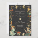 Search for fairy wedding invitations Black