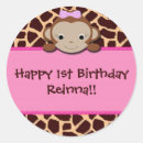 Search for pink monkey stickers Giraffe