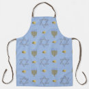 Search for chanukah menorah aprons Blue