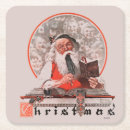 Search for santa claus coasters Curtis publishing