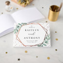 Search for rose gold wedding guest books Modern