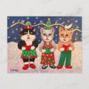 Search for cats singing postcards Xmas
