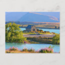 Search for new zealand landscape postcards Lake tekapo