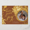 Search for peace love joy christmas cards White