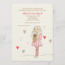 Search for girl teddy bear birthday invitations Hearts