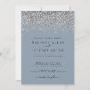 Search for pale blue wedding invitations Glitter