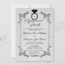 Search for monogram engagement party invitations Calligraphy