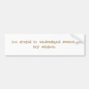 Search for understanding bumper stickers Science