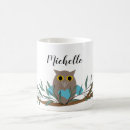 Search for owl on a branch mugs Cute