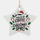 Search for coffee ornaments Santa