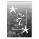 Search for starfish wedding table cards Number