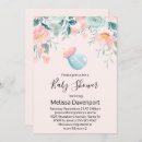 Search for pink blue flowers baby shower invitations Cute