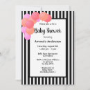 Search for black white stripes baby shower invitations Gender neutral