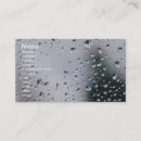 Search for rain drop business cards Raindrops