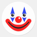 Recherche de nez clown autocollants Clown de cirque