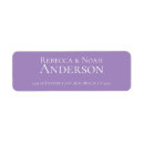 Search for understated return address labels Simple