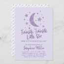 Recherche de lavender baby shower invitations Étoile