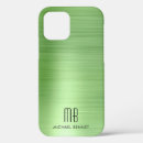 Search for metallic green iphone cases Monogrammed