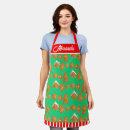 Search for gingerbread aprons Red