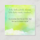 Search for counselor business cards Meditation teacher