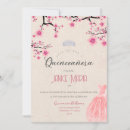 Search for cherry blossom quinceanera invitations Quinceañera