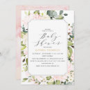 Search for geometric baby girl shower invitations Watercolor