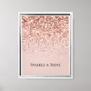 Search for rose gold canvas prints Glam