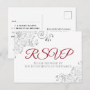 Search for minimalist wedding rsvp cards White