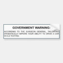 Search for warning bumper stickers Bad driver