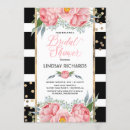Search for pink black bridal shower invitations Floral
