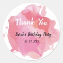Search for water colour stickers Birthday