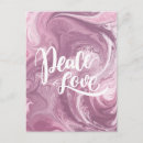 Recherche de marbre rose cartes postales Aquarelle