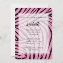 Recherche de zèbre rose et noir invitations Animal
