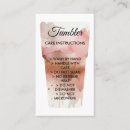 Search for care instructions business cards Watercolor