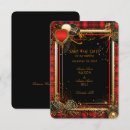 Search for red black save the dates Ornate