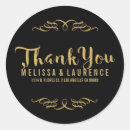 Search for gold black text stickers Thank you