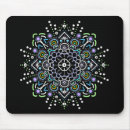 Recherche de mandala coloré tapis souris Noir