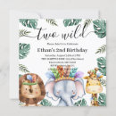 Search for 2 giraffes square invitations Elephant