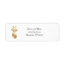 Search for gold pineapple return address labels Summer