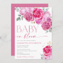 Search for colorful flowers baby shower invitations Baby in bloom