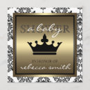 Search for queen baby shower invitations Gold