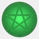 Search for green pentagram stickers Pagan