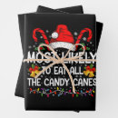 Search for candy canes wrapping paper Xmas