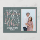 Recherche de notre premier noël en cartes postales Newly weds
