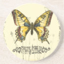 Recherche de fleur naturelle dessous de verres Papillon