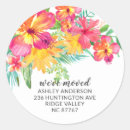 Search for tropical flower stickers Hibiscus flowers