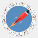 Search for rocket ship party stickers Outer space