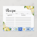 Search for lemon recipe cards Yellow